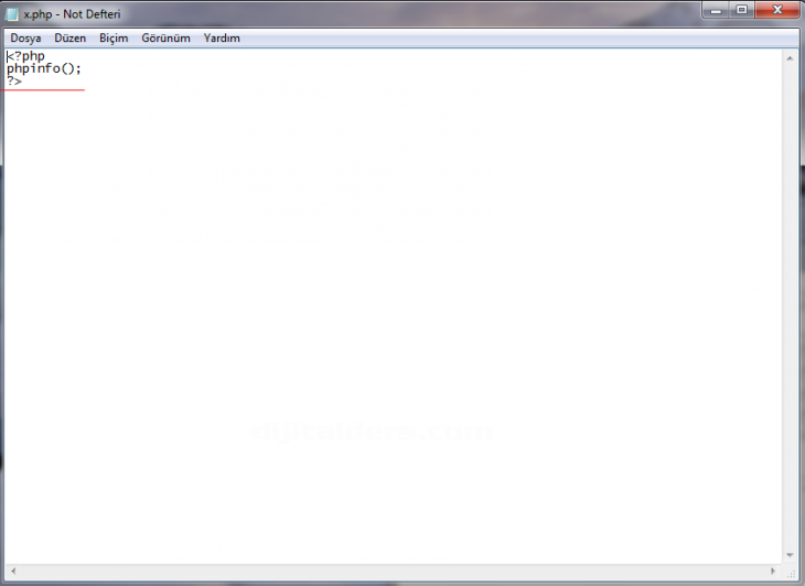 Xampp Kurulumu
