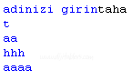 Metin (String) İşlemleri