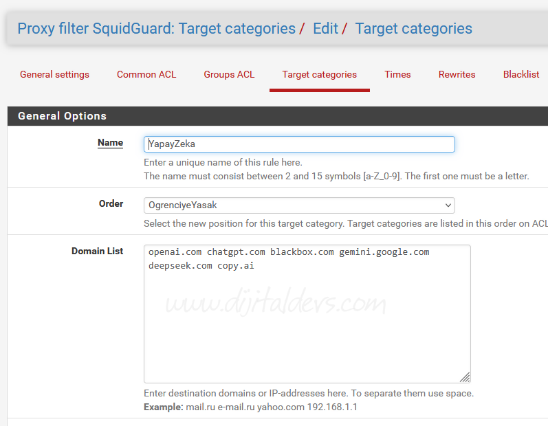 Squid Guard İle İp Gruplarına Göre URL Yasaklama
