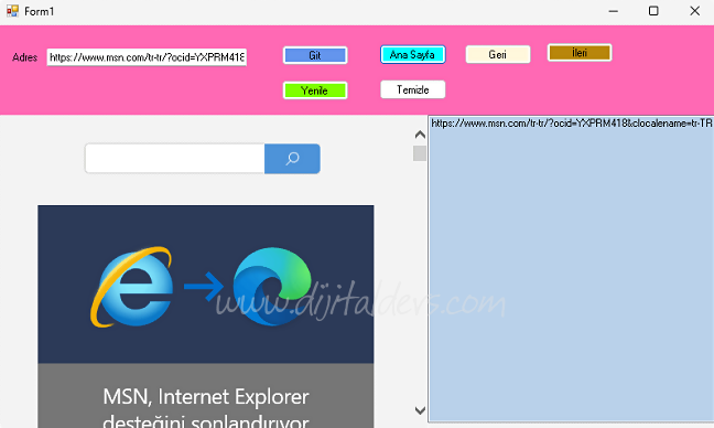 Web Tarayıcısı Yapımı