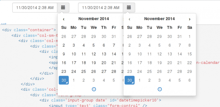 Bootstrap Takvim Seçtiricisi (Datetime Picker)